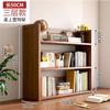 Estantería de Escritorio Sencilla para Dormitorio Estante de Almacenamiento Multicapa Organizador de Escritorio para Estudiantes en Casa Estante con Cajón de Madera Maciza