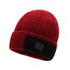 Gorro de punto de lana para pareja de otoño e invierno, gorro de invierno a prueba de frío, cálido, forro polar, grueso, con protección para los oídos, gorro de lana para hombre