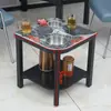 Mesa de Mahjong Tampo de Rocha Mesa de Centro Suporte de Chá Sala de Xadrez e Cartas Mesa de Chá Mesa de Centro Especial para Xadrez e Cartas Salão de Mahjong Suporte de Xícara de Chá de Alta Qualidade