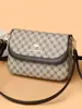 Bolsas Femininas Transfronteiriças Bolsa Transversal Versátil 2025 Nova Moda Estampada Grande Capacidade Multicamada Ombro Único Bolsa Pequena Tendência