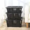 Caja Cesta de Plástico para Transporte y Rotación con Tapa, Cesta para Uvas, Cesta para Arándanos, Cesta para Recolección y Transporte de Frutas, Caja Cesta para Verduras
