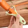 Ponto multifuncional de aço inoxidável para melão, frutas e vegetais com faca, descascador de cerâmica, combinação de ralador, pequenos utensílios de cozinha