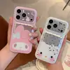 Funda de teléfono linda estilo coreano con lunares de My Melody KT, adecuada para modelos iPhone 18 Pro Max, Apple 17P y los nuevos 16P
