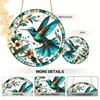 Série de Pingentes Estilo Boêmio Pintado Temu Transfronteiriço Ornamentos Redondos Decorativos Coloridos de Acrílico para Interior e Exterior