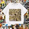 American Mountain and Sea Edición Clásica Oro Tungtungsahur Tongtongge Camiseta de Manga Corta para Niño con Hombrecito de Madera Ropa Casual