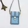 Bolsa Transversal de Ombro para Celular com Porta-Cartões Porta-Moedas Porta-Cartões Pequeno de Alta Qualidade Porta-Cartão de Identidade Bolsa Transversal Pequena de Nicho Fofa