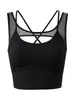 Conjunto de yoga de verano sin espalda para mujer, sujetador deportivo de una pieza a prueba de impactos para correr y entrenamiento físico, ropa interior deportiva exterior