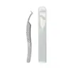Pinzas Ultra-Afiladas para Pestañas Postizas para Técnicos de Pestañas, Usadas para Colocar Pestañas Postizas, Pinza Dorada con Forma de Delfín con Patrón de Diamante, Herramienta de Abanico de Alta Precisión