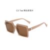 Gafas de sol poligonales retro de moda para mujer, personalizadas, de comercio exterior transfronterizo europeo y americano, color rojo, 2022