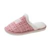 Novedad 2025 Pantuflas de Algodón Inspiradas en Chanel para Pareja de Mujeres, Moda de Hogar de Invierno Zapatos de Felpa para Maternidad, Pantuflas Cálidas para Exportación