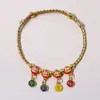 Pulsera de Cuerda Multicolor, Joyería Artesanal Tejida de Zongzi para la Mano al por Mayor, Hecho a Mano Puro, Estilo Nacional, Tendencia Nacional, Cuerda Roja Tejida a Mano
