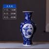 Jingdezhen Cerâmica Azul e Branca Dez Mil Flores Vaso de Porcelana Estilo Chinês Antigo Decorações de Ornamentos para Sala de Estar de Casa Armário de TV