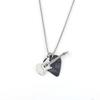 Colar com pingente de palheta de guitarra rock para homens e mulheres aço inoxidável nova moda corrente longa para suéter acessórios de casal atacado