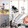 Mastros de bandeira, faixas refletivas para bicicletas, mountain bikes, ônibus e quadriciclos