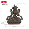 Borda de Buda cobre Estátua de Buda Tara Branca do Xizang antiga esculpida sala de estar casa