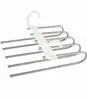 Arara Dobrável de Calças Multicamadas Atacado Suporte Extraível para Armazenamento de Calças Doméstico Aço Inoxidável Guarda-roupa Arara Mágica para Calças