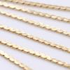 Nueva joyería DIY, pendientes largos con borlas versátiles de cadena de personalidad europea y americana, chapados en oro de 14k