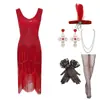 Vestido Vintage Amazon Anos 1920 S-4XL com Bordados, Lantejoulas e Franjas, Vestido de Festa Gatsby, Estilo Europeu e Americano