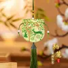 Festival do Meio do Outono Sachê Bordado Sachê de Artemísia Bolsa de Presente Chinesa Macia e Fofa Bolsa Portátil Hanfu para Bênçãos Bolsa de Brocado para Pendurar