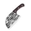 Fábrica de Yangjiang celebridad de internet cuchillo para cabeza de pez martillo imitación veta de madera cuchillo para cortar carne para el hogar cuchillo para rebanar de cocina ligero venta al por mayor