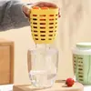 Copo de Frutas Estilo Ins Café da Manhã Copo Salah com Tampa e Anti-vazamento para Exterior e Piquenique Copo Drenante Copo de Aveia Copo de Frutas de Plástico