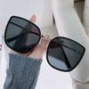 2022 Estilo coreano BB nueva moda gafas de sol metálicas personalizadas para mujer TikTok Net red Foto uso mismo estilo gafas de sol moda