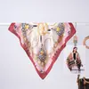Pañuelo Versátil 70*70 para Mujer, Bufanda de Seda para Primavera y Verano para Combinar con Camisas, Protección para el Cuello, Pañuelo Delgado, Pañuelo Cuadrado Pequeño