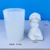 Mini Molde de Silicone de Princesa 3D Artesanal DIY Boneca de Gesso Boneca de Vela de Aromaterapia Decoração Molde de Epóxi