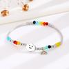 Joyería Nicho Simple Plata Esterlina S925 Pulsera Elástica Nube Arcoíris Estilo Coreano Personalidad Pulsera de Cuentas para Mujer