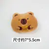 Broche de boneca capivara de pelúcia de desenho animado acessórios de boneca de pelúcia diy acessórios para roupas de capivara de desenho animado bolsa