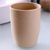 Vaso para Enjuague Bucal de Paja de Trigo Taza para Cepillo de Dientes Doméstica Cilindro Dental Espesado de Plástico Liso Vaso Sencillo Portátil para Cepillarse los Dientes
