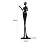 Americano criativo corpo humano estátua luminária de chão Zhongshan fábrica iluminação moderno e minimalista hotel lobby sala de estar lâmpada