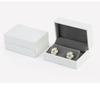 Caja de Aretes para Oreja Caliente Aretes Caja de Almacenamiento de Aretes Papel Relleno de Cuero Caja de Empaque de Ángulo Recto Caja de Empaque de Joyería para Anillos de Boda