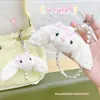 Colgante de Peluche de Conejo Holandés con Pajarita, Muñeco de Conejo Lindo para Bolsos de Niñas y Llaveros de Teléfono