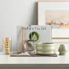 Tazón de matcha de cerámica transfronterizo con pico, batidor de té estilo japonés, cepillo de matcha de bambú, juego de ceremonia de té de la dinastía Song, juego de 100 piezas en una caja