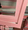 20 Hojas de Cartulina de Montaje de una Sola Capa, Marcos Simples de Montaje para Pinturas Infantiles, Marcos para Fotos de Papel 8K A3 A4, Bordes de Pegatinas Coloridos