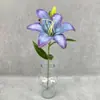 Impresión 3D de un solo lirio artificial, arreglo floral para salón de bodas, conjunto de decoración, arco de bienvenida con flores falsas, flores falsas al por mayor