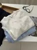 Camisa de Manga Corta de Algodón Puro con Cuello en V Estilo Coreano para Mujer, Blusa Retro Artística de Manga Media, Top Cárdigan de Verano