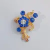 Broche Pequeño de Aleación con Pedrería Transfronterizo, Accesorio para Ramillete, Pin de Moda Versátil, en Stock del Fabricante