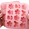 En Stock 12 Diferentes Flores Consecutivas Forma de Mariposa Molde de Silicona Molde para Pastel Chocolate Molde para Hielo Molde para Pegamento