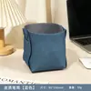 Caja de Almacenamiento con Portalápices de Cuero, Decoración de Escritorio Retro, Portalápices de Lujo Ligero, Soporte para Control Remoto de Regalo, Tubo de Almacenamiento para Pinceles de Maquillaje de Escritorio