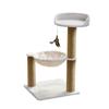 Ninho de Gato Transfronteiriço Plataforma de Salto Estrutura de Escalada para Gatos Grandes, Rede Hammock de Gato para Verão, Brinquedo de Provocar Gato com Arranhador Integrado