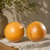 Bola de saúde para handebol de madeira, conta redonda de madeira para exercício das mãos, bola de fitness para idosos, artesanato em escultura de madeira maciça, item pequeno para segurar na mão, presente