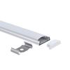 Canaleta de Aluminio para Tira de Luz Lineal sin Ranura, Canal de Luz en Forma de U para Techo Montado en Superficie, Perfil de Aluminio Hecho de Aleación de Aluminio Grado Aeronáutico 6063