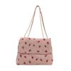 Bolsa de Hombro o Axila de Moda Tendencia Estampada de Gran Capacidad, Puntadas Literarias y Elegantes, Nuevo Estilo Otoño 2025