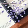 Pedrinhas de strass mini quadradas super brilhantes para nail art, cores sortidas, base plana, formato quadrado pequeno, bordas chanfradas, para decoração de unhas