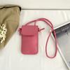 Bolsa de Ombro Pequena Feminina 2025 Outono Nova Moda Elegante Bonita Padrão Trançado Casual Quadrado Pequeno Vertical de Ombro Único para Celular
