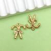 1 Nuevo KC Aleación de Oro Serie Navideña Muñeco de Nieve Artificial Colgante de Papá Noel Colgante Accesorios para Joyería DIY
