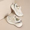 Zhr Zapatos de Malla Transpirable que Aumentan la Altura 5cm para Mujer, Tenis Ligeros de Suela Gruesa para Verano, Zapatos Ultra Suaves Estilo Forrest Gump