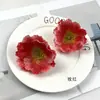 Flores Artificiais de Papoula em Cores Impressas, Arranjos Florais Estilo Ins, Flores Artificiais de Papoula para Decoração de Corredor de Casamento, Acessórios de Flor para Pente